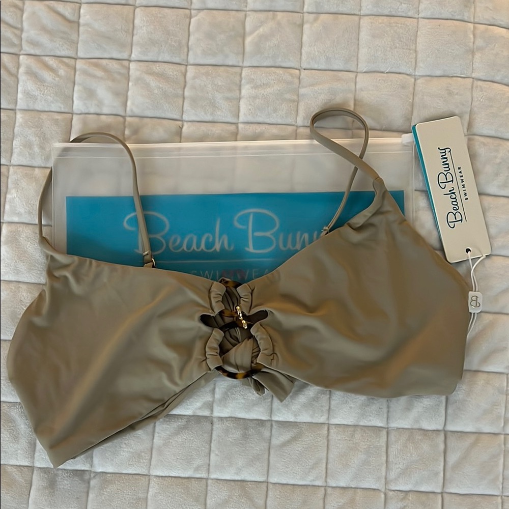 BNWT Beach Bunny Lexi Bralette Bikini Top - Tortuga Size DD Original Packaging